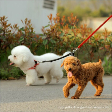 Wholesale Two Way Double Nylon Dog Leash Durable Dog Leash And Collar For 2 Dogs